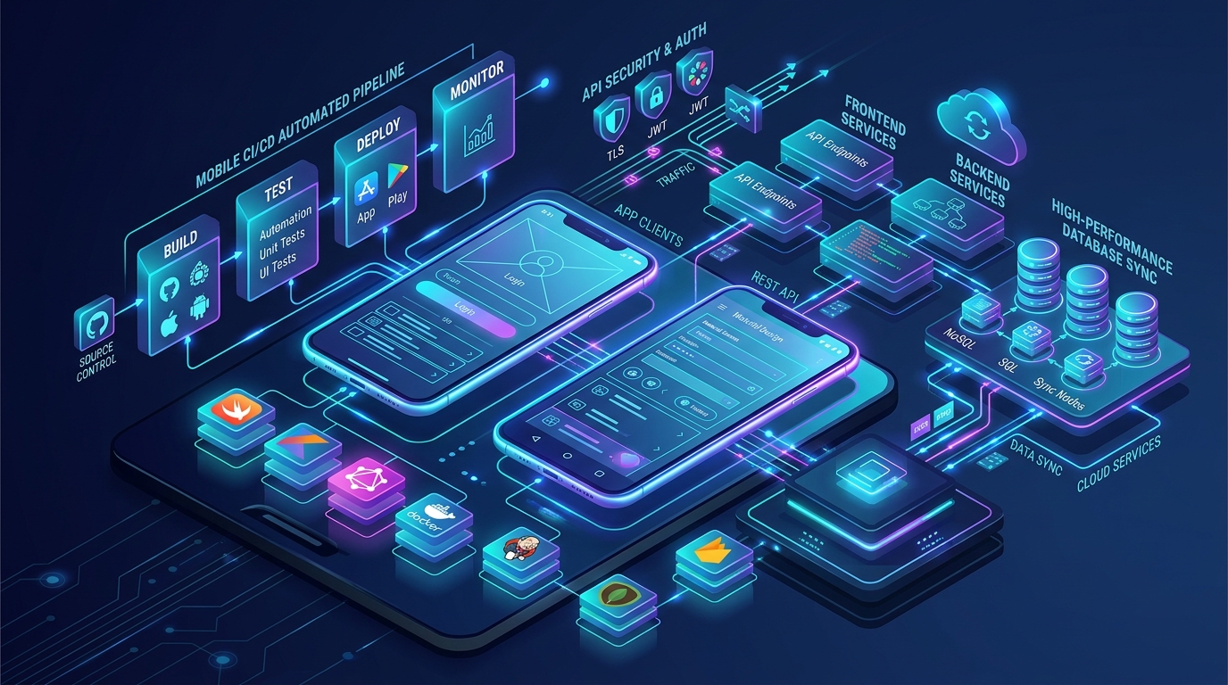 Mobile app architecture diagram and engineering partner technical evaluation framework