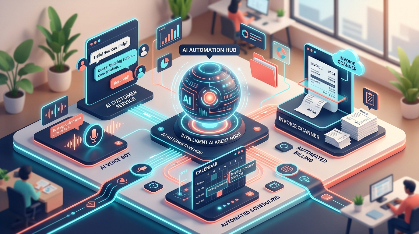 Practical AI automation workflows and agents for small and medium businesses